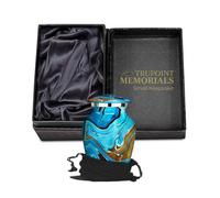 Trupoint Memorials Small Urns for Human Ashes Keepsake, Camouflage and Hunters Decorative Mini Cremation Urn for Adult Men and Women, Blue