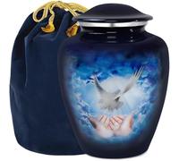 Trupoint Memorials | Urnes funéraires | Cendres humaines | Urnes décoratives | Urnes pour Femmes et Hommes | Urnes pour Cendres Adultes | Urnes funéraires - Colombe | Taille L