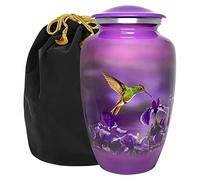 Trupoint Memorials | Urnes pour cendres humaines | Adulte | Femme, Homme | Urnes funéraires | Urnes funéraires | Urnes funéraires décoratives | Urnes funéraires | Urnes de crémation | Violet | Colibri