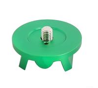 Trurovem Base de trépied en alliage d'aluminium, 57 mm de diamètre avec filetage de 0,95 cm pour monture équatoriale astronomique, adaptateur d'observation des étoiles, noir (vert)