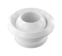 Trurovem Buse d'aération sphérique circulaire en ABS, valve de sortie de plafond réglable pour ventilation centrale, grille d'échappement réduction du bruit, 75/100/150/200 mm, blanc (200Q)