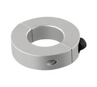 Trurovem Collier de serrage à double axe fendu 6 mm-40 mm en alliage d'aluminium pour bague de fixation en deux parties pour collier d'arrêt pour machines de travail des métaux CNC argent 1 pièce (8