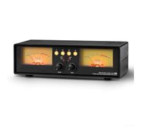 Trurovem Commutateur audio analogique 4 voies pour sélecteur de signal stéréo avec réglage du retard de gain et télécommande pour studio à domicile (rétroéclairage jaune)