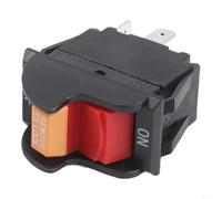 Trurovem Commutateur de scie de table à 2 broches/4 broches, 20 A, 125 V/12 A, 250 V pour perceuse, presse à ruban, défonceuse, ponceuse, remplacement pour Porter Cable 489105-00 1343758 46023, noir