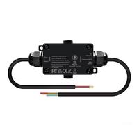 Trurovem Contrôleur LED ESP32 étanche IP65 avec microphone pour bandes WS2811, plus de 100 modes de musique via application pour piscine, jardin, extérieur, bricolage pour projets, blanc