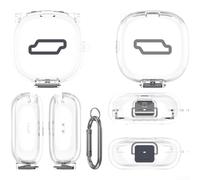 Trurovem Coque de protection pour SHOKZ Open Fit 2 Plus T921, pochette antichoc avec couvercle d'interrupteur, étanche et résistante à la transpiration, couverture complète, noir transparent