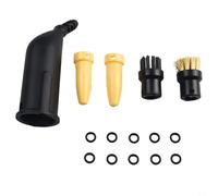 Trurovem Kit de fixation pour nettoyeur vapeur Karcher SC2 SC3 SC4 SC5, tête de brosse de sol avec buse d'ameublement pour tissu, buses de jet et anneaux d'étanchéité