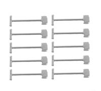 Trurovem Lot de 100 aiguilles en acier en forme de T pour système de nivellement de carrelage, outils de correction des lèvres, entretoises de remplacement pour carreaux de céramique, 0,9 mm/1,5 mm de