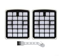 Trurovem Lot de 2 filtres éponge HEPA de rechange pour aspirateur Eureka V18C01A-200, VCS41S160, VCS42S200, VCC18C, AK9/AK10, lavables avec brosse