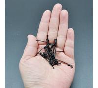 Trurovem Lot de 30 manchons pour hameçons de pêche à la carpe - 3,3 cm et 3,6 cm - En silicone - Pour appâts D-Rig Ready - Accessoires antidérapants et résistants à l'usure pour match grossier (taille