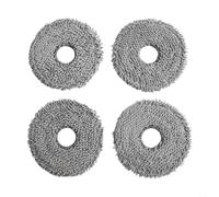 Trurovem Lot de 4 serpillères en microfibre pour aspirateur MOVA P10 Pro et Ultra Robot, lavables, accessoires de nettoyage pour la maison avec animaux domestiques et enfants