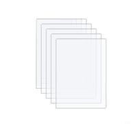 Trurovem Lot de 5 feuilles acryliques transparentes de 1 mm pour cadre photo et verre de rechange pour loisirs créatifs - Panneau en plastique de 101 x 152 mm à 254 x 203 mm