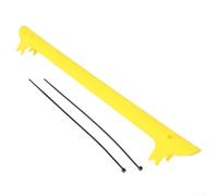 Trurovem Protection de base de vélo en plastique pour vélo de route pliable, résistant aux rayures, avec sangles de verrouillage, protection de chaîne de fourche arrière, noir (jaune)