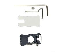 Trurovem Repose-flèche réglable pour arc recourbé - Support en aluminium - Accessoire pour gaucher et droitier - Pour équipement de chasse de précision - Noir, rouge, bleu, violet, argent (noir)