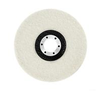 Trurovem Roue de polissage en feutre de laine de 125 mm pour meuleuse d'angle, tampon de polissage robuste en acier inoxydable pour réparation de bijoux, bois, verre, pierre, 12,7 cm, trou de 13 mm