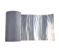 Trurovem Ruban isolant thermique argenté 5 m x 20 cm, bande de réparation en feuille de polyéthylène imperméable pour joint de toit et mur, résistant aux hautes températures pour les espaces