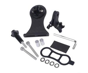 Trurovem Support d'extension de potence de vélo en carbone pour Garmin Edge Out Front, Rider, support GPS en fibre de carbone 3K, design aérodynamique léger (pour Wahoo)