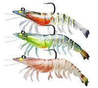 TRUSCEND Leurre Souple Easy Catch Shadtale avec Hameçon de BKK, Vibrante et Action de Jigging pour Plus de Touche, Leurre de Pêche Souple en TPE Durable pour Truite, Bar, Brochet, Conserver Séparément