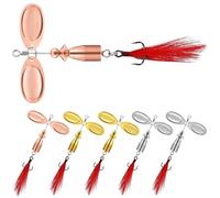 TRUSCEND Leurres Articulés Pêche aux Leurres Poissons Nageurs Swimbait Spinnerbait avec Hameçons Crankbaits Buzzbait Jigs Spinner Appâts Kit de Pêche Leurre Peche Carnassier pour l'eau salée et l'eau