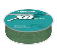 TRUSCEND Ligne de Pêche Tressée X8, Fil PE Résistant et Durable, Ultra Fin et Fluide pour Lancer Parfait, Matériel de Pêche en Eau Douce Indispensable, Cadeau pour Homme