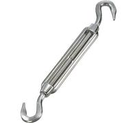TRUSCO Lot de 20 tendeurs à cadre en acier inoxydable, type crochet et crochet, diamètre de vis M3, TTB-3H