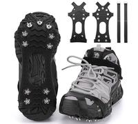 Trusiel Crampons Antidérapant sur Chaussures Bottes 11 Clous à Neige Grips Crampons pour la Marche Randonnée Alpinisme en Hiver pour Sécurité Marcher sur Neige et Glace Unisexe