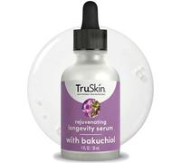 TruSkin Sérum visage rajeunissant Longevity Bakuchiol avec cellules souches de canneberge et algues de neige - Alternative lisse au rétinol pour un vieillissement sain - Améliore l'apparence des