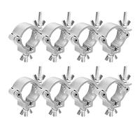 Truss Clamp Crochet de Fixation,Forreen 8 Pièces Pinces pour Éclairage de Scène 48-51 mm Alliage d'aluminium Crochets de Fixation Éclairage de Scène Charge Max 100KG pour Éclairage de Scène