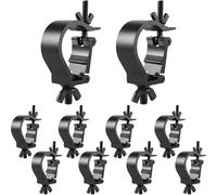 Truss Clamp,Truss Clamp Pince de Lumière de Scène,Truss Clamp Crochet de Fixation, 10pcs 48 à 52 mm Clamp en Aluminium de Suspension- Charge maximale de 200 kg pour éclairage de scène