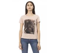 Trussardi - Action Cotton T-Shirt - Femme - Tops - Beige - Taille: 38 FR