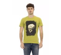 Trussardi - Action Cotton T-Shirt - Homme - Tops - Vert - Taille: M