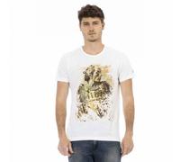 TRUSSARDI Action Hommes à col rond Conqueror T-shirt Blanc 2AT08F001 M