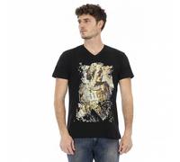 TRUSSARDI Action Hommes Conqueror T-shirt à col en V Noir 2AT108003 M