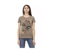 Trussardi - Action Short Sleeve Tee - Femme - Tops - Brun - Taille: 40 FR