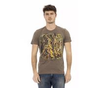 Trussardi - Action Short Sleeve Tee - Homme - Tops - Brun - Taille: 2XL