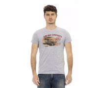 Trussardi - Action T-Shirt - Homme - Tops - Gris - Taille: 2XL