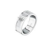 Trussardi Bague Homme, Acier, rayée, Collection T-STEEL