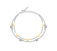 TRUSSARDI Bracelet Femme en Acier, Cristaux, Collection T-Logo - TJAXC64