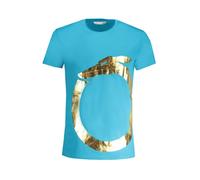 Trussardi - Cotton T-Shirt - Homme - Tops - Bleu - Taille: 2XL