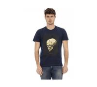 Trussardi - Élégant T-shirt bleu à manches courtes - Homme - Tops - Bleu - Taille: XL