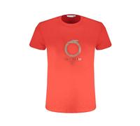Trussardi - Impression Logo T-shirt Col Rond - Homme - Tops - Rouge - Taille: L