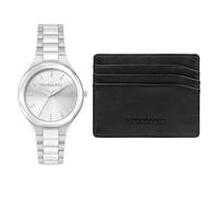 Trussardi Montre analogique à Quartz pour Adultes avec Bracelet en Acier Inoxydable R2453157507, Blanc