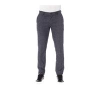 Trussardi - Pantalon en coton noir avec poches - Homme - Pantalons - Noir - Taille: S