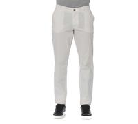 Trussardi - Straight Pantalons - Homme - Pantalons - Blanc - Taille: XL
