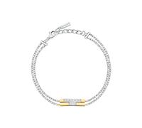 TRUSSARDI T-Logo Bracelet Femme Acier Zircons - TJAXC27