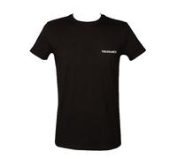 TRUSSARDI T-Shirt à Manches Courtes et col Rond pour Homme avec Logo imprimé en Coton Stretch Article TRU2MTS02, 03 Black, L