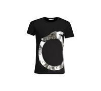 TRUSSARDI T-Shirt à Manches Courtes et col Rond pour Homme avec Logo imprimé en Pur Coton Article TRU2MTS01, 05 Black - Silver, L