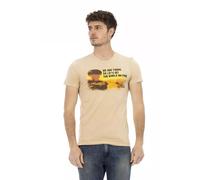 Trussardi - T-shirt Beige Élevé - Homme - Tops - Beige - Taille: M