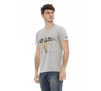 Trussardi - Action Short Sleeve T-shirt - Homme - Tops - Gris - Taille: XL