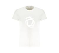 Trussardi - T-shirt en coton avec logo imprimé - Homme - Tops - Blanc - Taille: 2XL